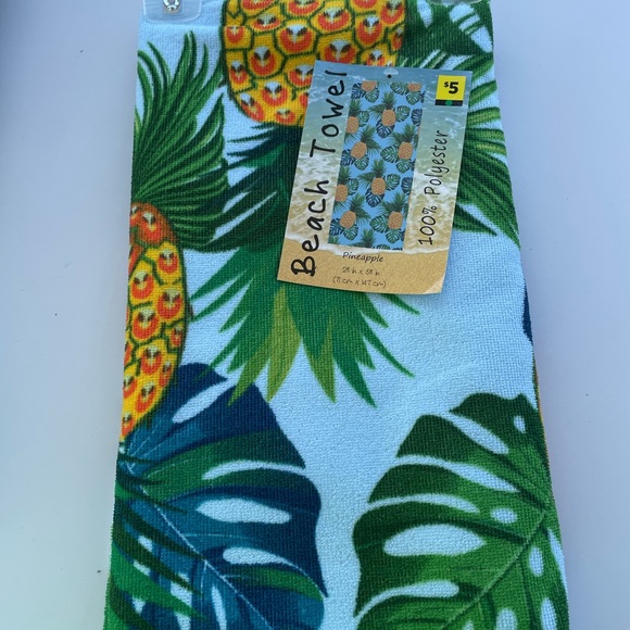 Other - Beach Towel with a Pineapple design.